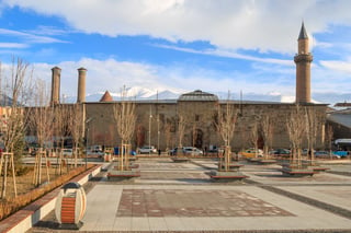 En la ciudad vieja de Erzurum, Turquía
