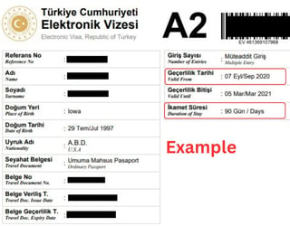 طلب التأشيرة الإلكترونية لتركيا