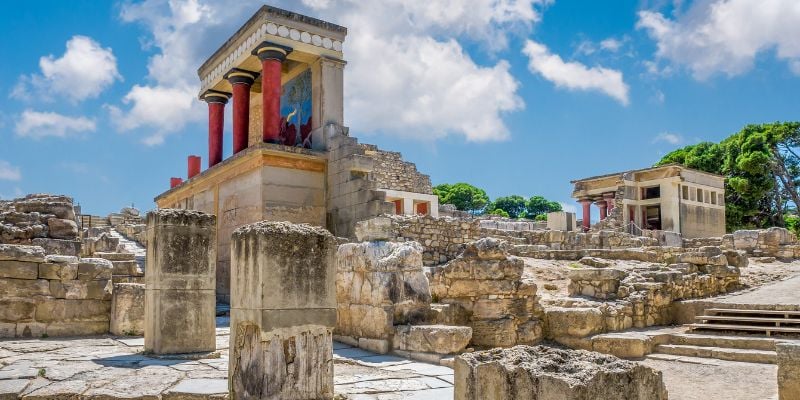Historia griega en el templo